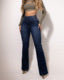 Sexy Pantalon Slim Haute Taille Femme