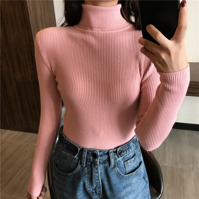 Pull Femme à Col Roulé