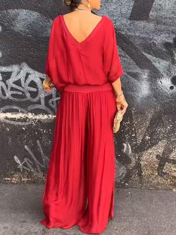 Ensemble en Chiffon Uni – Vente Chaude sur Gazeria