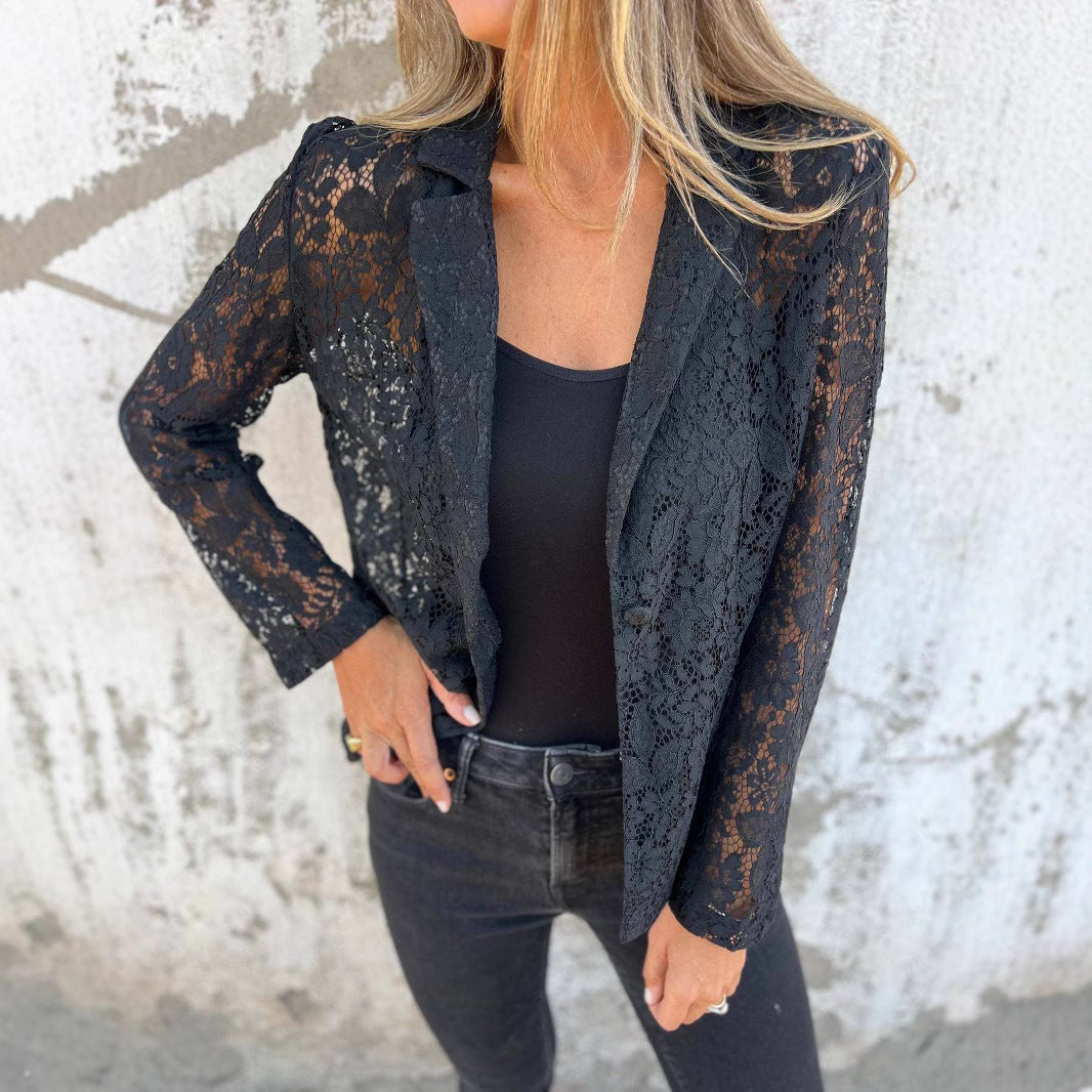 Blouse Élégante Femme en Dentelle