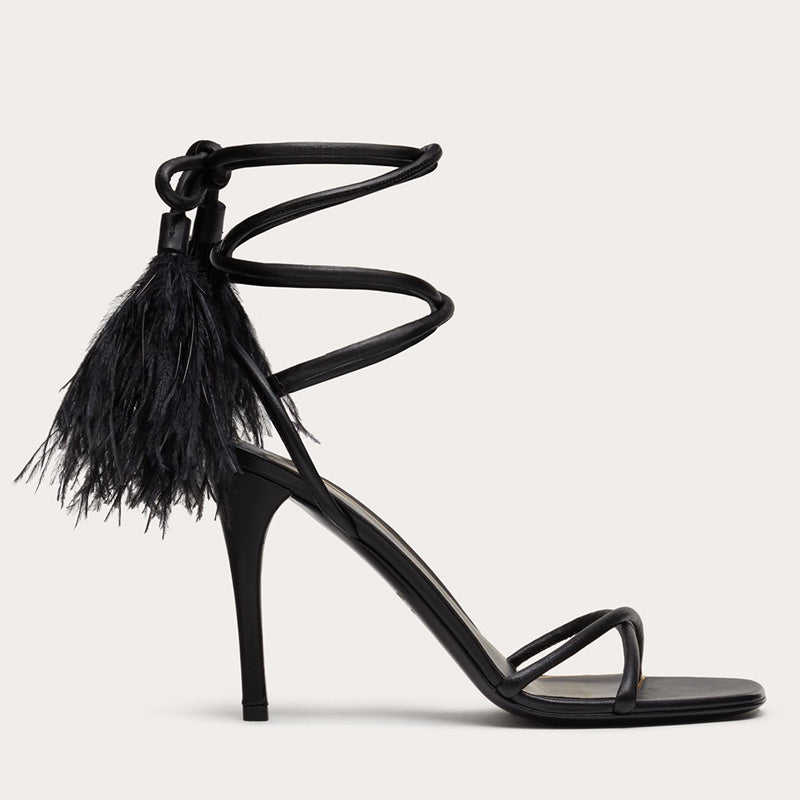 Sandales Romaines à Lacets avec Plumes – GAZERIA