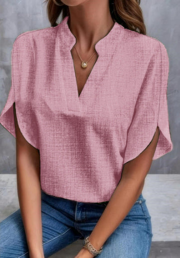 Blouse V-Col Légère – Élégance au Quotidien