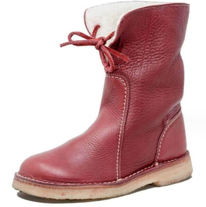 Bottes Martin femme à semelle plate.