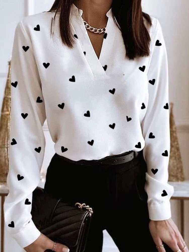 Chemise Femme Décontractée et Col V