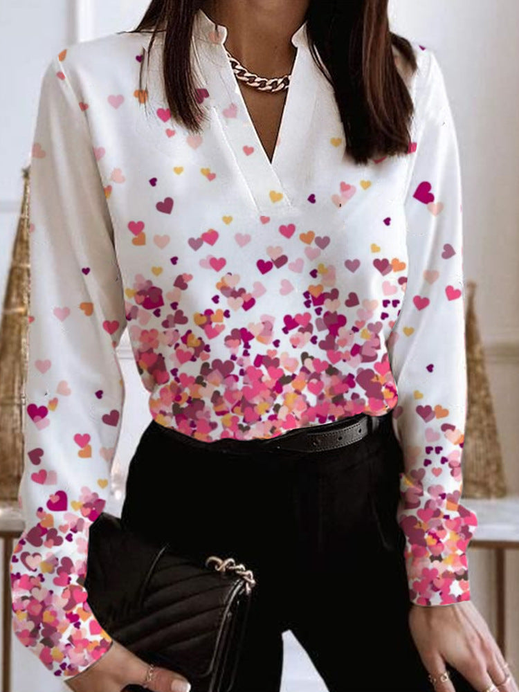 Chemise Femme Décontractée et Col V