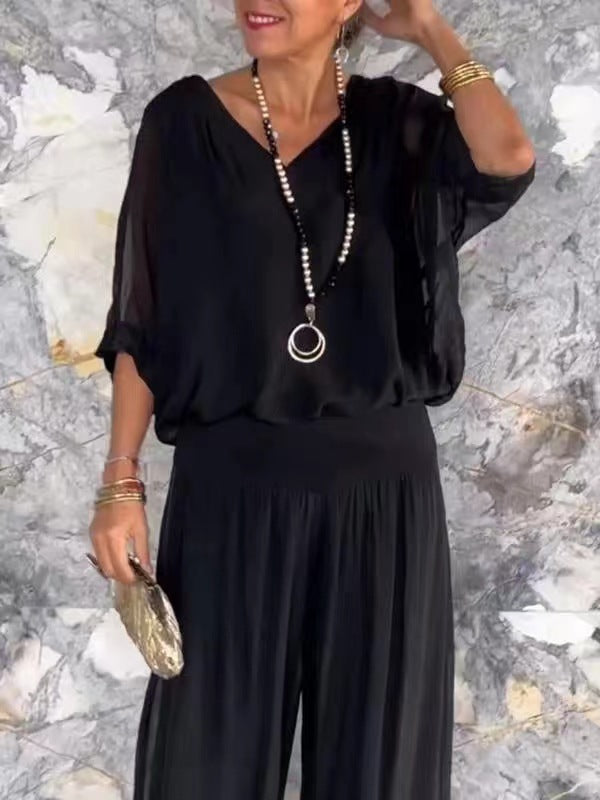 Ensemble en Chiffon Uni – Vente Chaude sur Gazeria