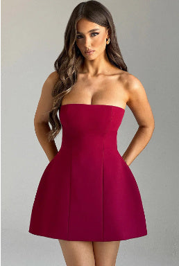 Robe Tube Dos Nu Slim pour l'Été