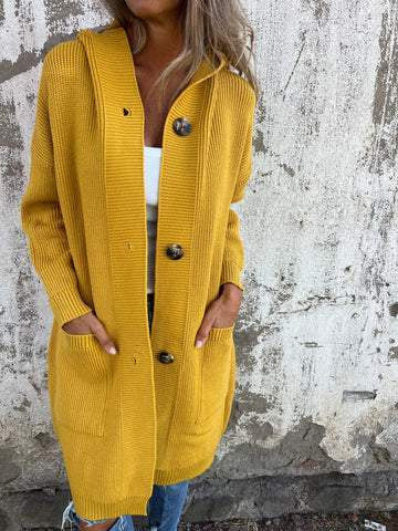 Cardigan Pull Mi-Long pour Femme