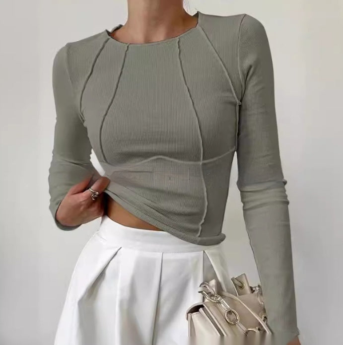 T-shirt Slim à manches longues