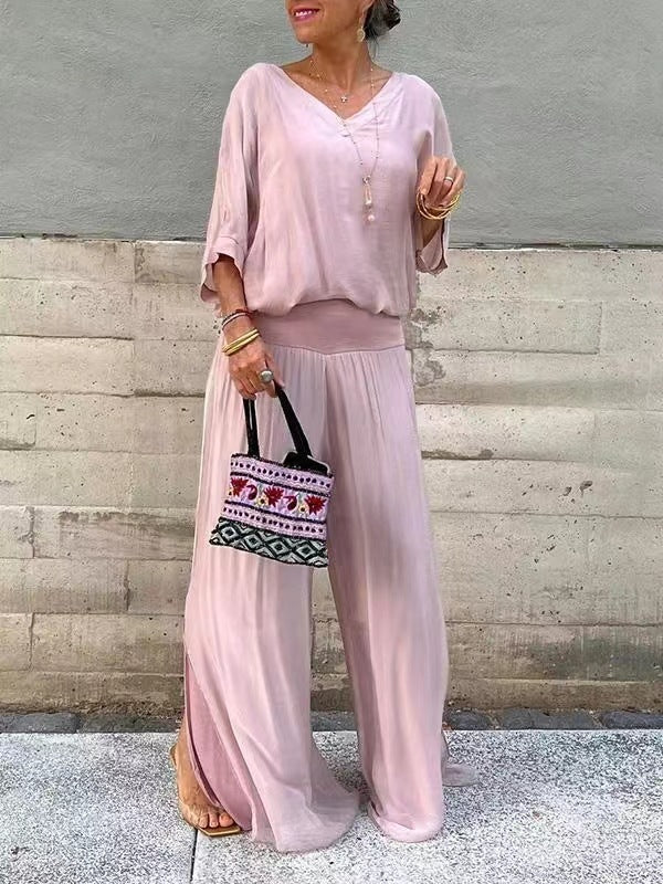 Ensemble en Chiffon Uni – Vente Chaude sur Gazeria