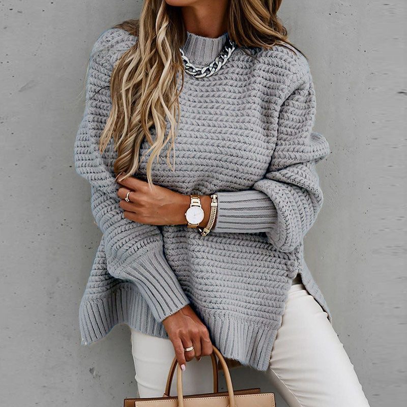 Pull Femme Maille Fendue à Cordon