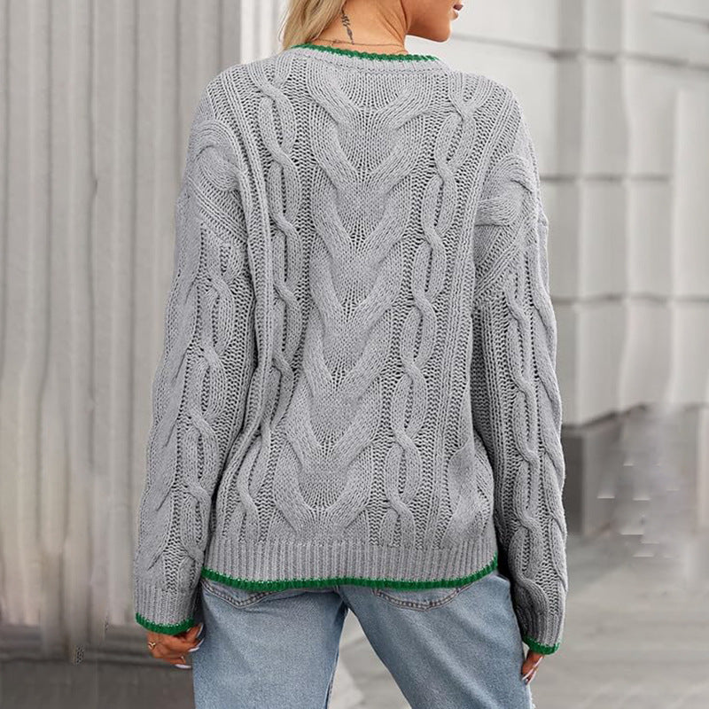 Top Femme Élégant à Col Rond – Multicolore