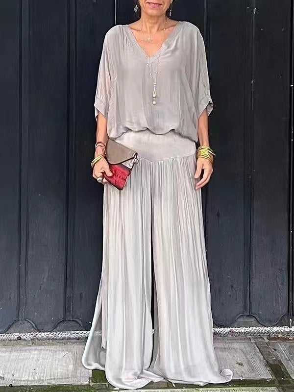 Ensemble en Chiffon Uni – Vente Chaude sur Gazeria