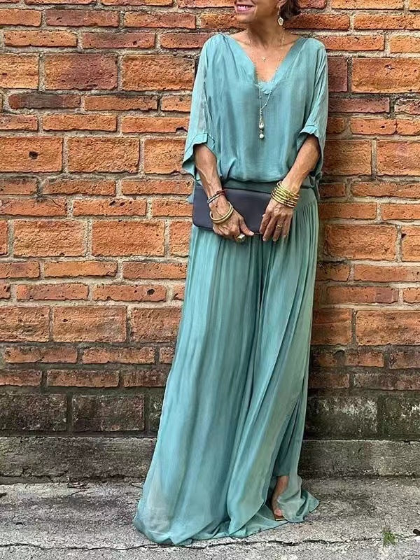 Ensemble en Chiffon Uni – Vente Chaude sur Gazeria