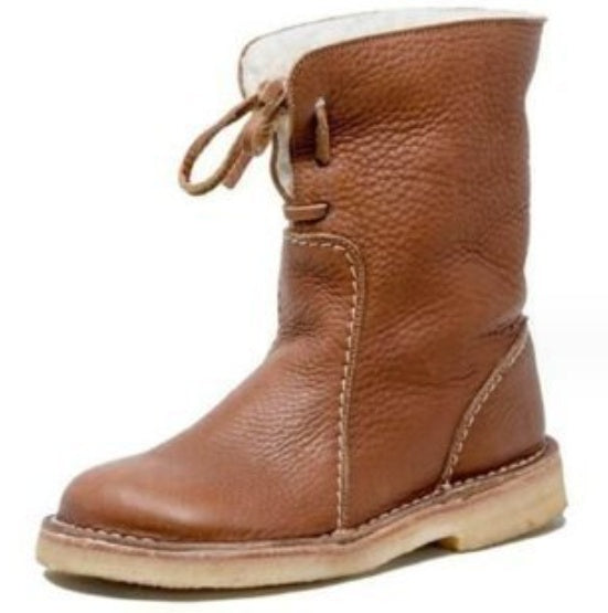 Bottes Martin femme à semelle plate.