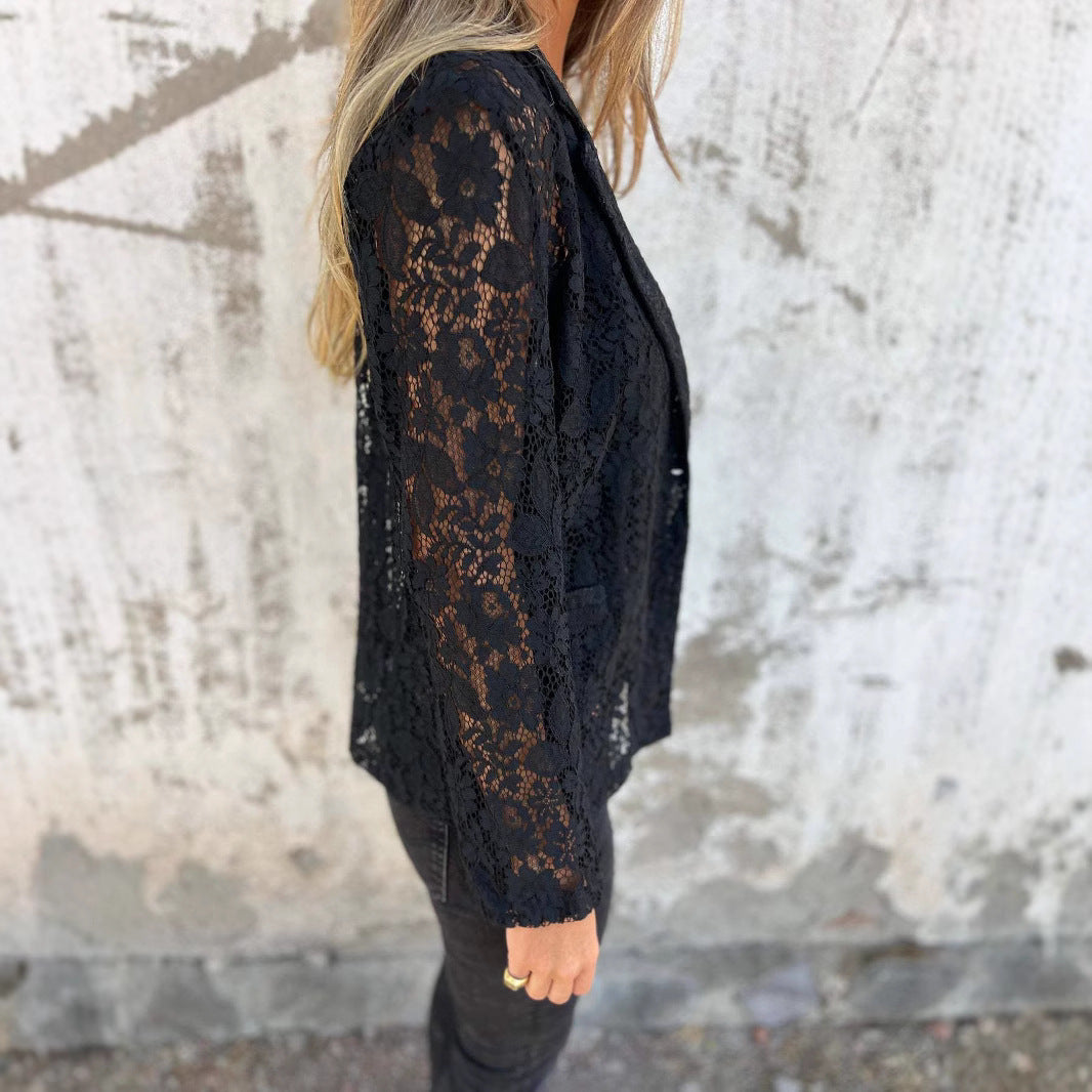 Blouse Élégante Femme en Dentelle