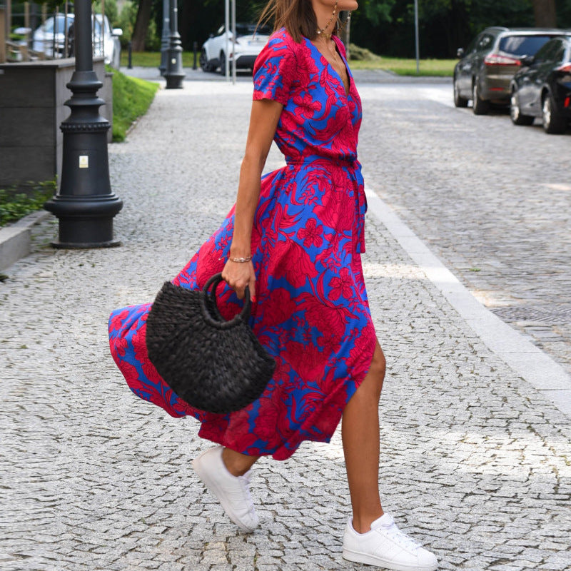 Robe de Plage Imprimée Mode Femme