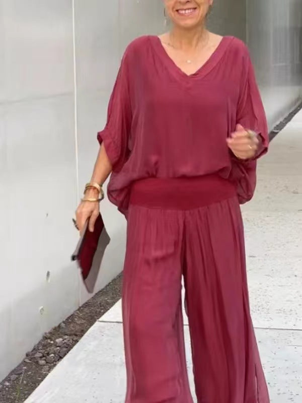 Ensemble en Chiffon Uni – Vente Chaude sur Gazeria