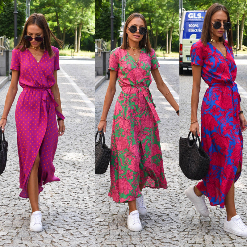 Robe de Plage Imprimée Mode Femme