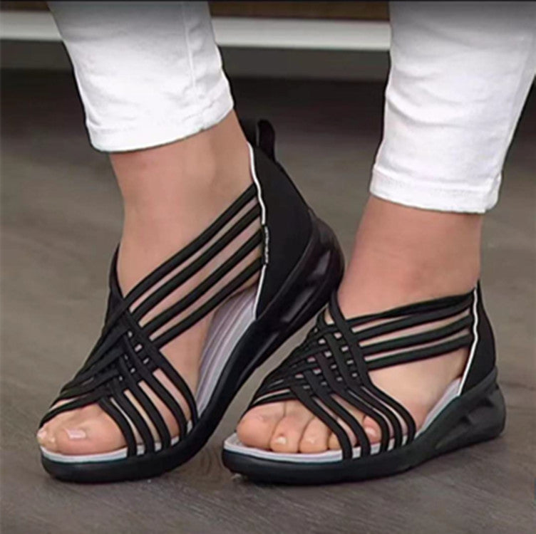 Sandales Romaines Ouverture Large – Femme