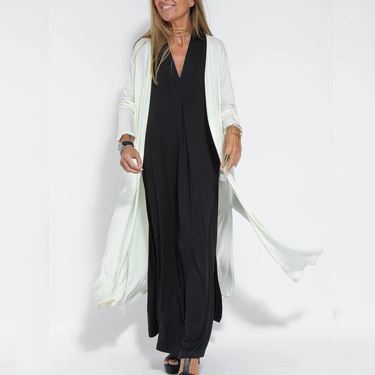 Manteau Trench Long à Manches Longues – GAZERIA