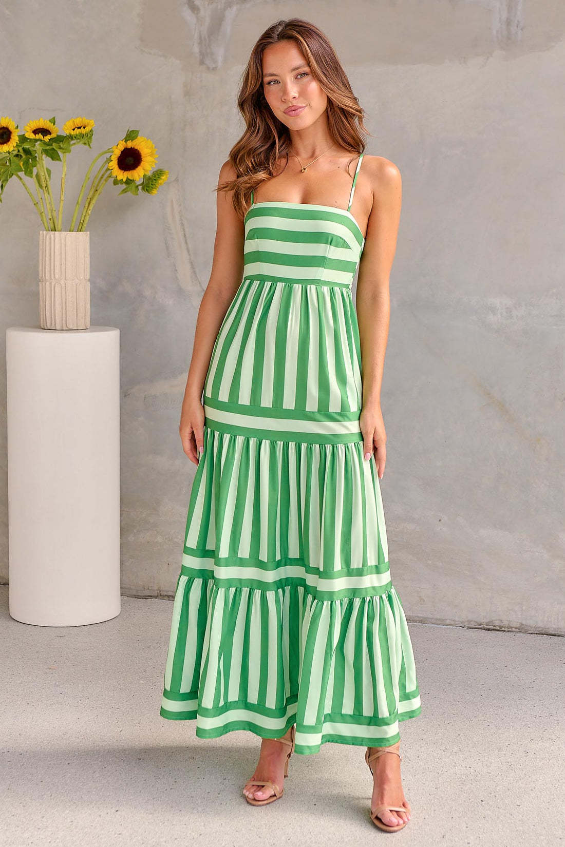 Robe Longue d'Été à Rayures