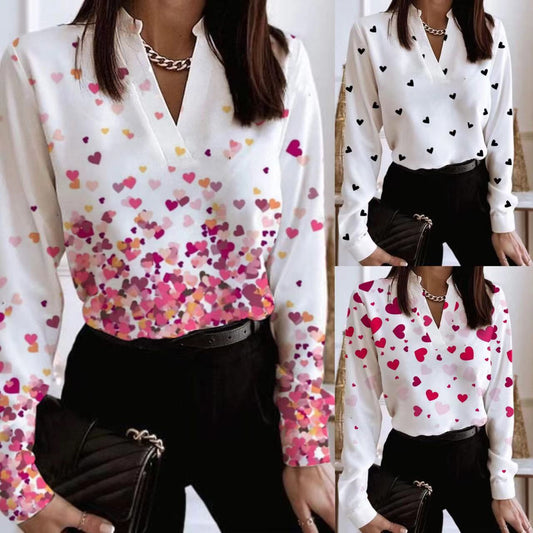 Chemise Femme Décontractée  et Col V