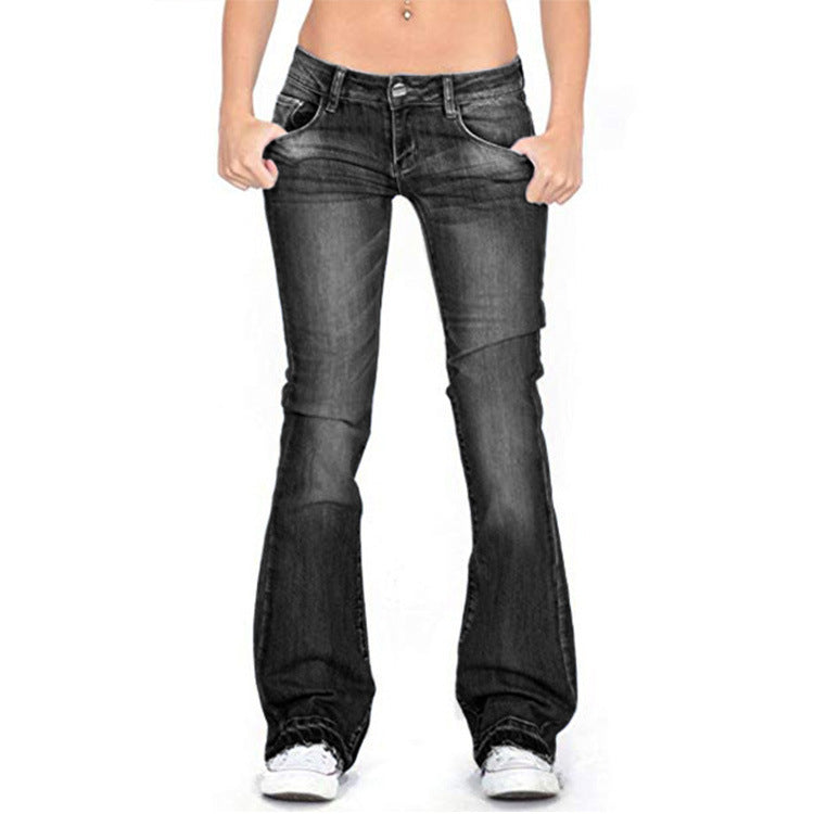 Jean Bootcut Femme Taille Haute