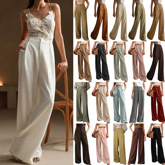 Pantalon Large Droit Femme
